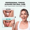 RONAVO Tongue Scraper Tongue Cleaner (2024) Tongue Scraper for Adults