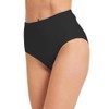 Micosuza Women's Swim Bottom High Waist Retro Basic Full Coverage