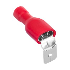 Heschen Piggyback Spade Crimp Terminal Connector 0.5-1.5mm², 22-16 AWG, Red, 25PCS