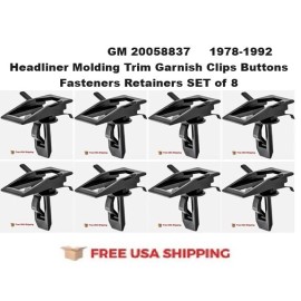 GM Replacement 1982-1992 Firebird Formula SLP Headliner Molding Trim Garnish Clips Retainers GM
