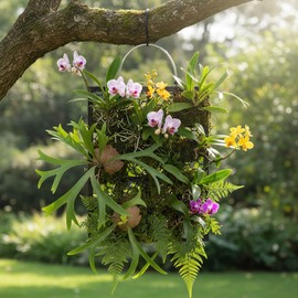 Dranvosk Staghorn Fern Mounting Board Hanging Wall Planter Plant Holder Plant Holder for Plants, Garden Home Decor, Indoor Outdoor Use(27 * 21CM)