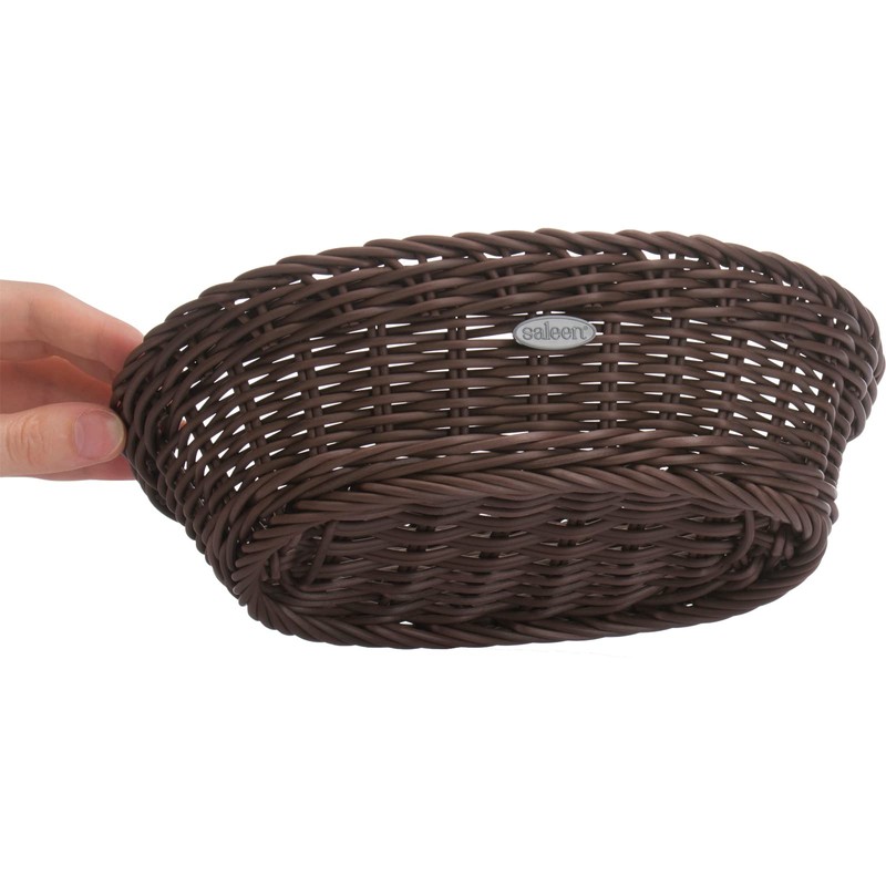 Saleen Oval Trend Basket, Brown, 23.5 x 16 x 6.5