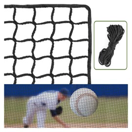 Baseball Softball Backstop Nets - Heavy Duty Sports Nets, Sports Netting Barrier with 33FT Rope, Sport Nets for ‎Baseball Basketball Soccer Lacrosse Hockey