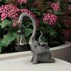 mikilov Elephant Resin Statue with Solar Lantern (Back Statue Decoration,