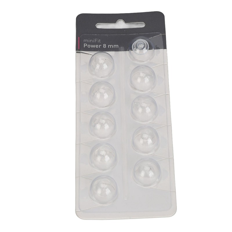 10PCS Hearing Ear Tips Higher Transparency Dual Layer Closed Comfortable