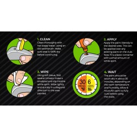 G-Paint Golf Club Paint - 10ml Bottle -YELLOW-Paint Fill or Refurbish Golf Clubs