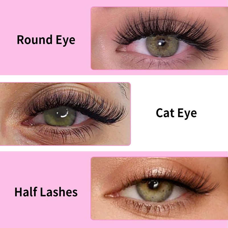 VEYESBEAUTY Lash Clusters Eyelashes Cluster Lashes Extensions One More+ Multi-type