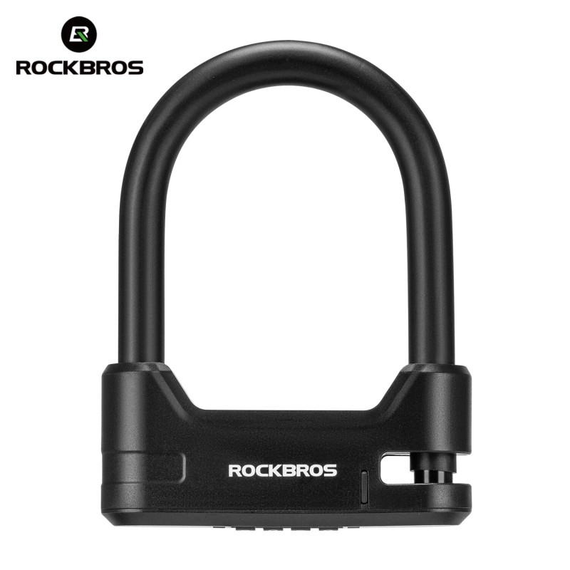 ROCKBROS Scooter U Lock w/1.1m Cable-Compact Portable Passwords Cable Lock