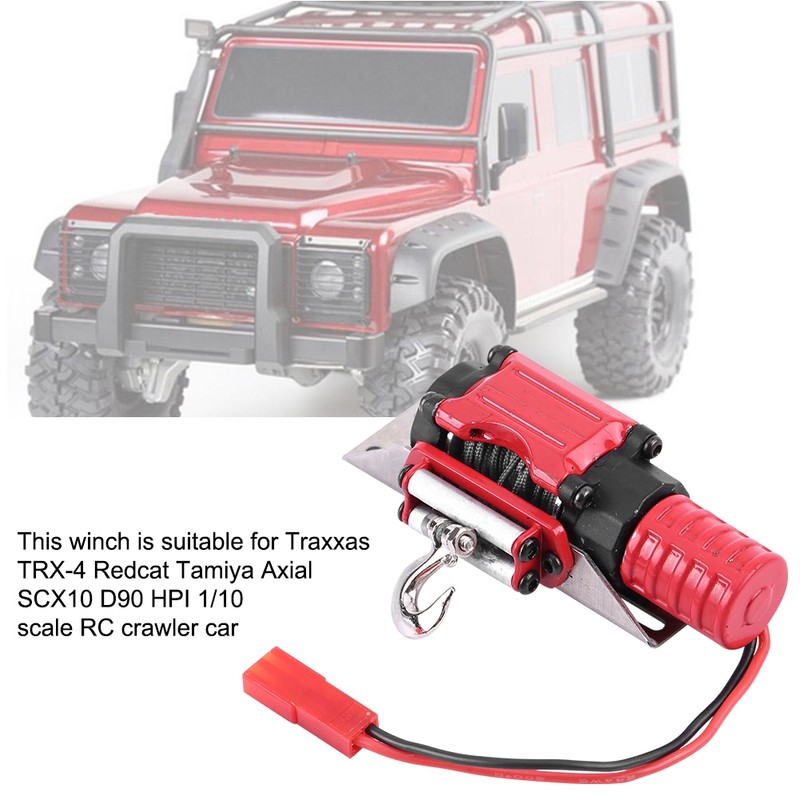 Model Vehicle Accessory Simulation Motor Winch for TRX-4 SCX10 1/10