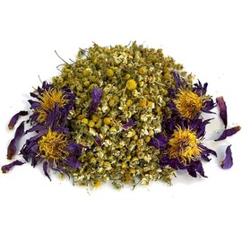 MQH Wholefoods™ Lotus Flowers Tea Herbal Pre Mix Mixed Blends Premium Quality! AVAILABLE IN 15+ BLENDS (Chamomile & Lotus Tea Mix, 10g)