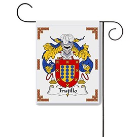 Trujillo Coat of Arms/Trujillo Family Crest 11 X 15 Garden Flag – Made in the U.S.A.