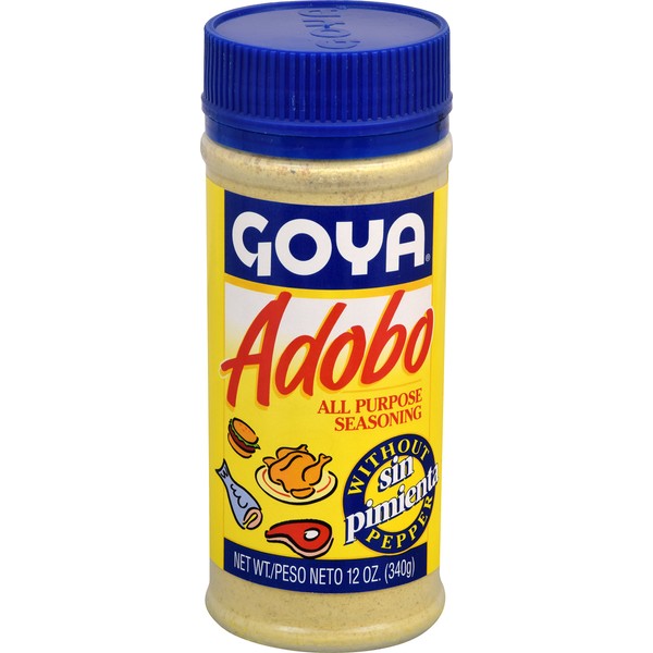 Goya Foods Adobo without Pepper, 12-Ounce (Pack of 24)