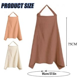Nursing Cloth Nursing Apron FaJoek Muslin Nursing Cover for Babies 75 x 95 cm, Nursing Cover, Nursing Cover for On the Go, Soft and Breathable Nursing Scarf, Cotton Nursing Cover, Adjustable Strap