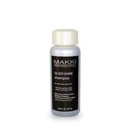Makki Silver Shine Anti-Yellow Shampoo for White, Grey, Bleached and Lightened Hair