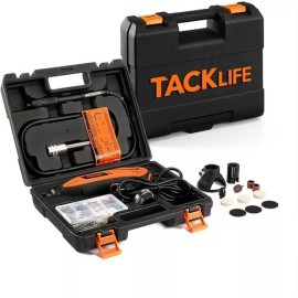 TACKLIFE Rotary Tool Kit Variable Speed with Flex shaft, 80 Accessories, 3 atta.