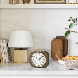 Seiko Kyoda Alarm Clock, Metallic Brown