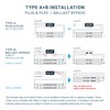 PARMIDA 20-Pack LED T8 Hybrid Type A+B Light Tube, 4FT,
