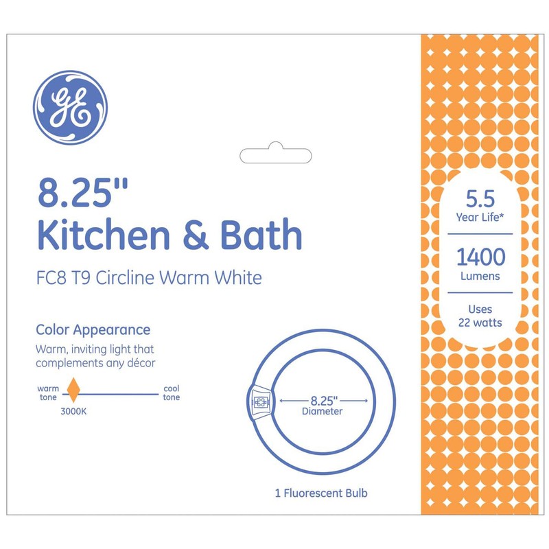 GE 11084 Circline 22-Watt, T9 Circline 1400-Lumen Light Bulb with