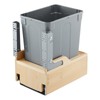 VEVOR Wood Pullout Trash Can for Kitchen Cabinets, 35 QT