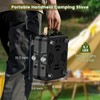 OGERY 2-Burner Foldable Camping Stove with Griddle (Textured & Smooth)
