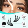 Wispy Lash Clusters，280PCS Eyelash Clusters，50D Lashes Clusters，Cluster Eyelash Extensions，Individual Lashes，Cluster