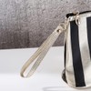 Striped Makeup Bag Large Capacity Cosmetic Pouch Travel Toiletry Bag