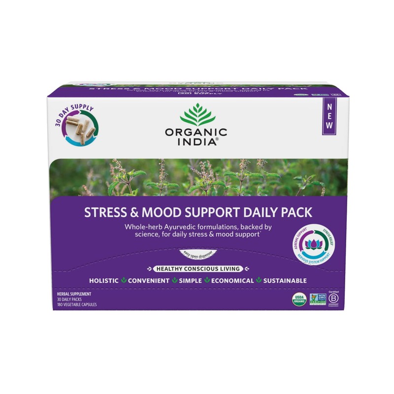 ORGANIC INDIA Stress & Mood Support Daily Pack - Stress