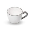 GMUNDNER KERAMIK Teacup Maxima Capacity: 0.4 Litres Grey Rim Crockery