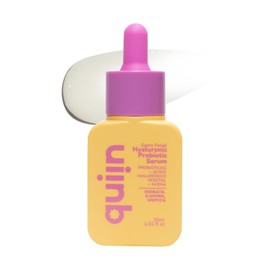 Quiin Hyaluronic Probiotic Serum – Suero Facial con Ácido Hialurónico y Probióticos que Hidrata y Equilibra la Piel – Fórmula Ligera con Avena y Alantoína, 30 ml