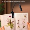 Ruoaueob Rechargeable Reading Light, 10LED Beads with 3 Color Temperatures
