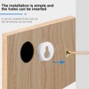 Pack of 10 Cupboard Hangers, Cupboard Holders Plastic 20mm Keyhole