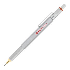 rOtring 800 Lápiz mecánico retráctil, 0.5 mm, cuerpo color negro