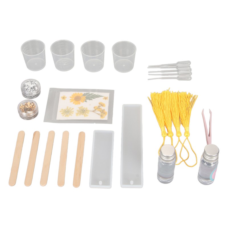 Bookmark Resin Molds Tear Resistant Reusable Bookmark Mold Tassels Kit