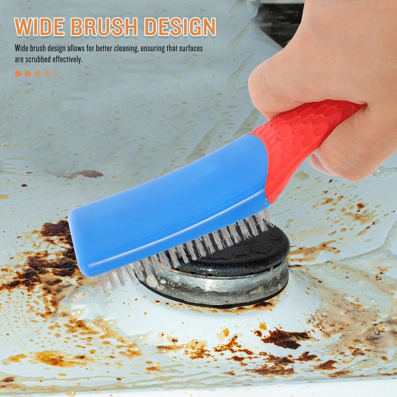 Stainless Steel Wire Brush for Rust Removal, Heavy Duty Wire