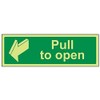 V Safety Glow In The Dark Pull To Open Door