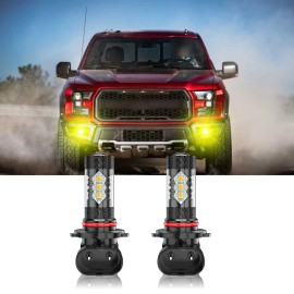 CHUSYYRAY 9145 H10 Car LED Fog Light High Power Bulbs Lamps Amber Yellow Replace