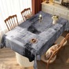 Modern Tablecloth 140 x 240 cm Black Art Painting Tablecloth