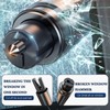 DALAETUS 2 Pcs Emergency Car Window Breaker with 2 Holders-