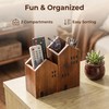 DAWASAPAT Wooden House Remote Control Holder/Remote Caddy & Desktop Organizer