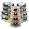 JoyJolt 24pc Borosilicate Glass Storage Containers with Lids | 12