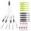 Owemtao Alabama Rig Kit 5 Arms Alabama Umbrella Rig Bass