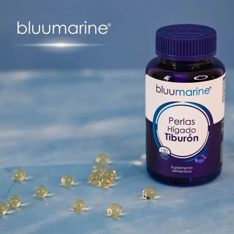 Perlas Hígado De Tiburón Suplemento Alimenticio Bluumarine Sin Sabor
