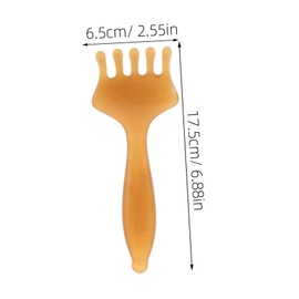 Gatuida Five Claw Resin Scalp Massager Comb for Deep Relaxation Portable Handheld Gua Sha Hair Scratcher Soft Gentle Spa Tool for Head Hair Massage at Home and Salon