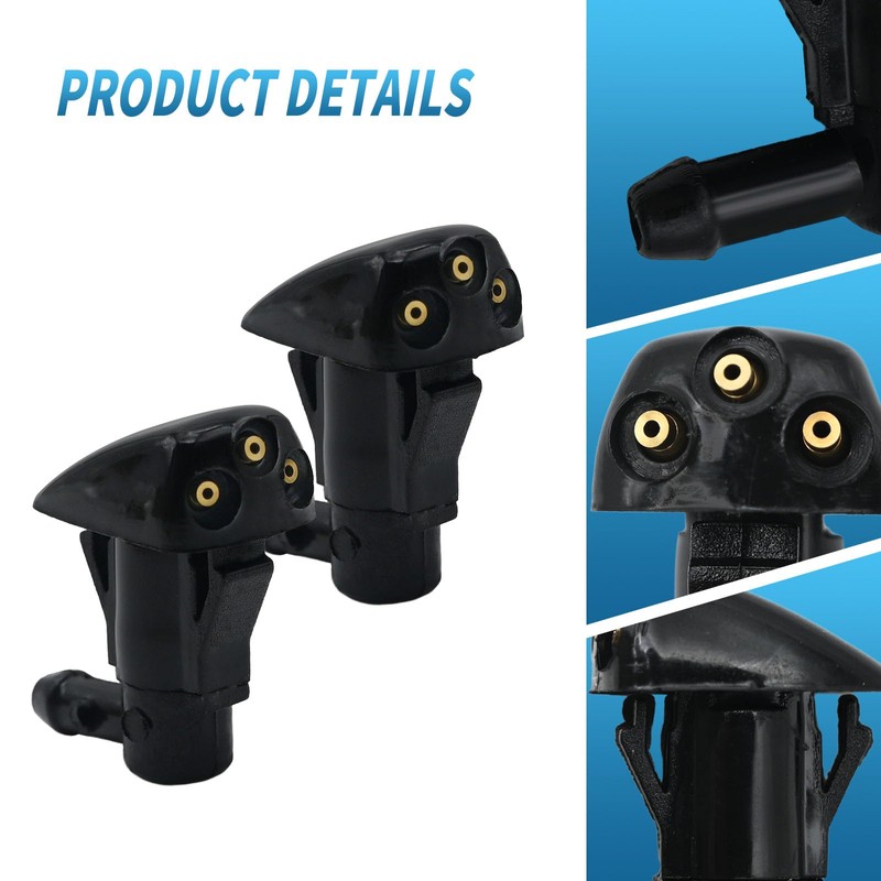 MDEOOSKY 2pcs Front Windshield Washer Nozzles, Replacement Windshield Wiper Nozzles,