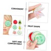 BIUDECO 6pcs Fruit Shape Cooling Eye Pads PVC Gel Eye