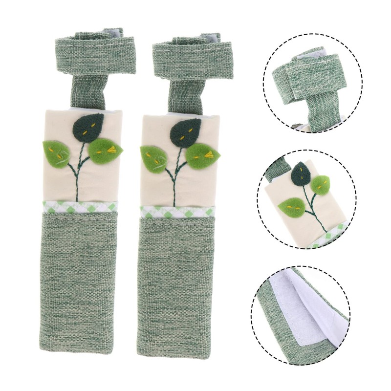 Tofficu Refrigerator Door Handle Covers Fridge Removal Protection Case Soft