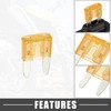 A ABSOPRO 5A Mini Blade Stye Fuse 12 AWG Fuse