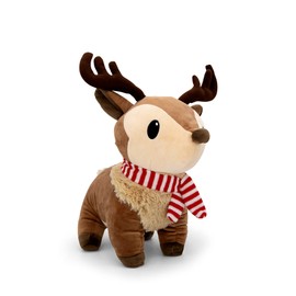 Plushible Plush Reindeer Stuffed Animal - Holiday Deer Characters with Antlers Toy for Girl, Boy, Baby, and Toddler - Christmas Decor Animals - Small Plushie Toys - 12 Inch - Ralphie