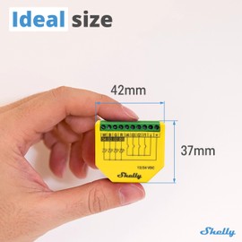 Shelly Plus RGBW PM | WiFi Smart Remote Control for RGBW Led Strips with Power Metering | Home Automation | Bluetooth Gateway | No Hub | Compatible with Alexa & Google Home | iOS Android App