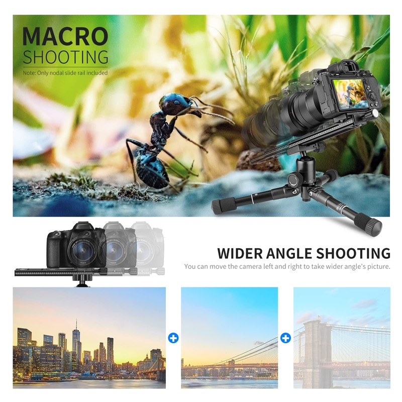 Neewer® 200 mm Professional Rail Camera Slide Metal Quick Release